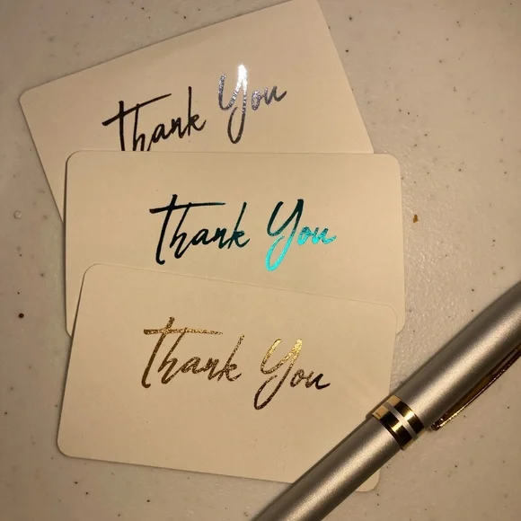 Foil thank you cards(choose your color) - Picture 8 of 10